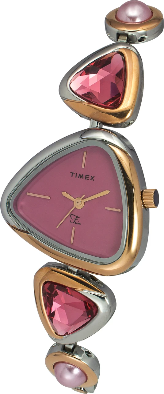 TIMEX Fria Triangle 29mm Pink Dial Analog Watch  - For Women