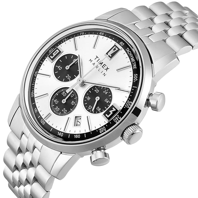 TIMEX Marlin Analog Watch for Men with Round Dial & Water Resistant Man's Wrist Watch