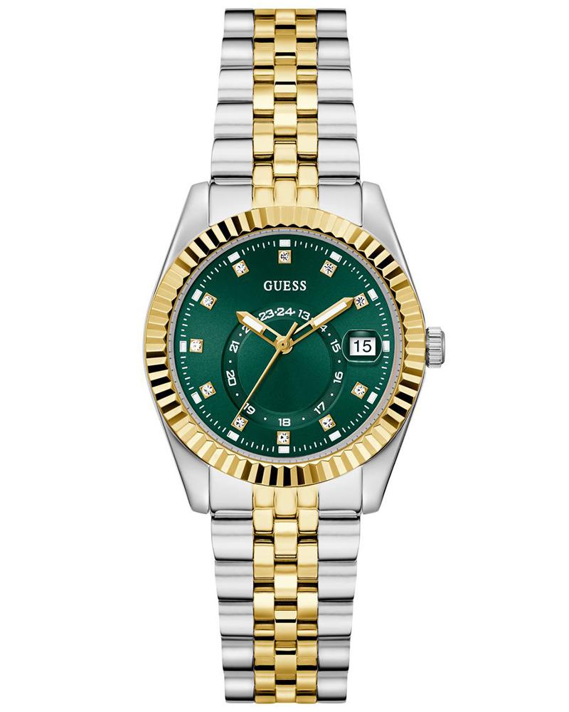 Guess Women Jada Round Green Watch