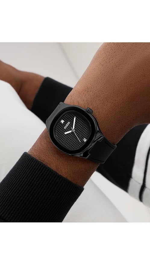 GUESS Square 42mm Black Dial Analog Men Watch