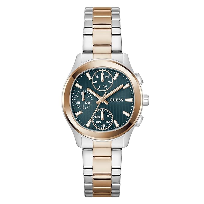 GUESS Square 36mm Teal Dial Analog Women Watch
