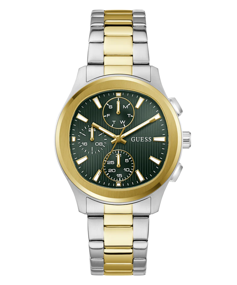 Guess Men Green Chronograph Stainless Steel Watch