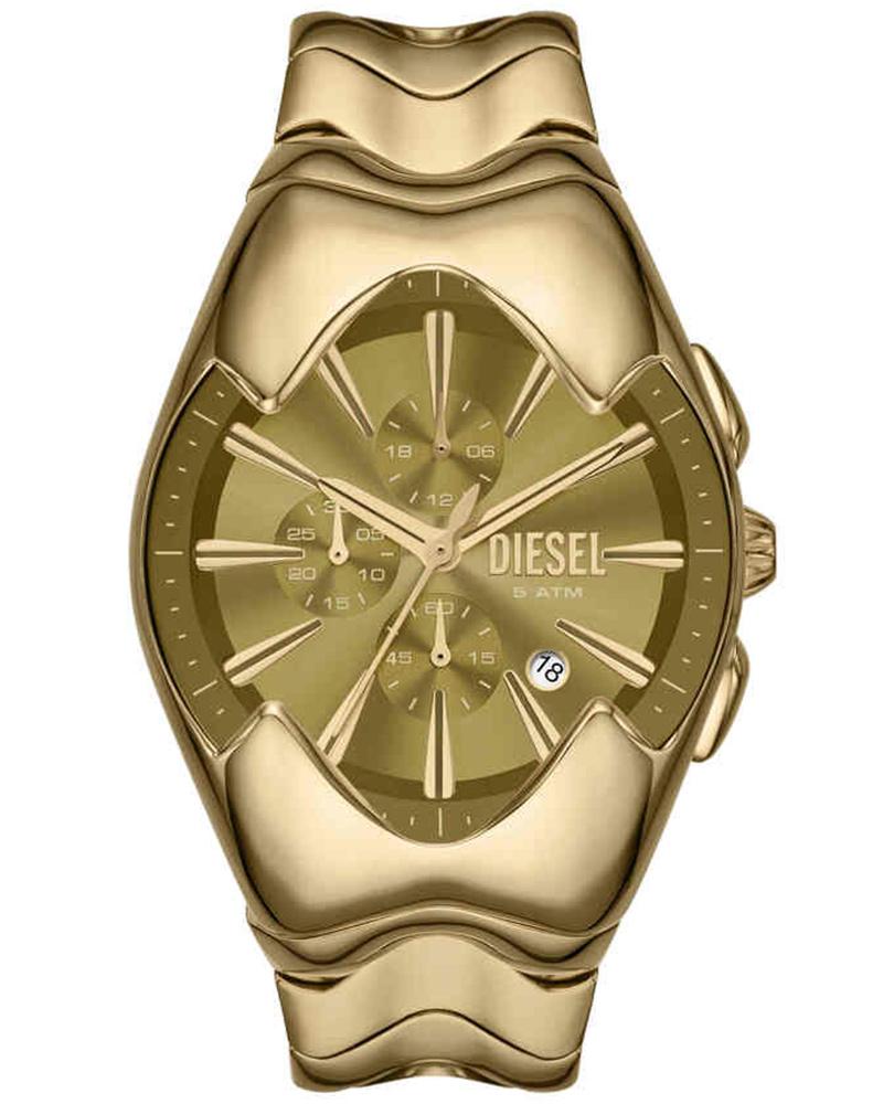 Diesel Men Mercurial Round Gold Watch