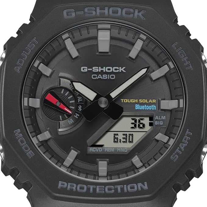 Casio G-Shock GA-B2100-1ADR Black Analog-Digital Dial Black Resin Strap Men's Watch Tough Solar Bluetooth