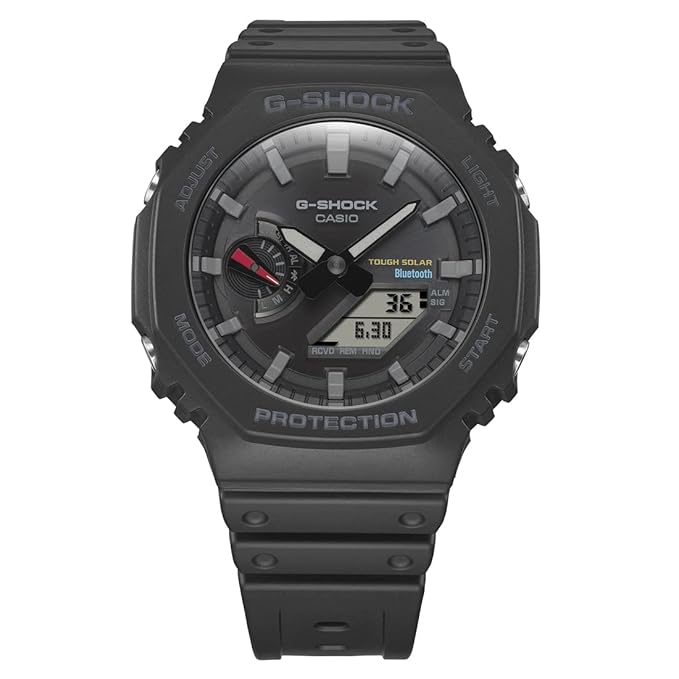 Casio G-Shock GA-B2100-1ADR Black Analog-Digital Dial Black Resin Strap Men's Watch Tough Solar Bluetooth