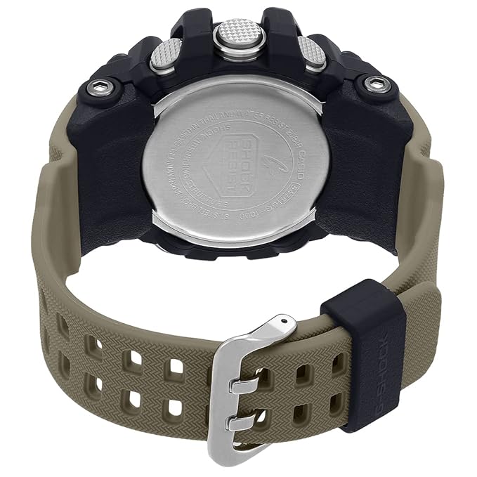 Casio G-Shock GG-1000-1A5DR Black Analog-Digital Dial Brown Resin Strap Men's Watch Mud Resistant Shock Resistant