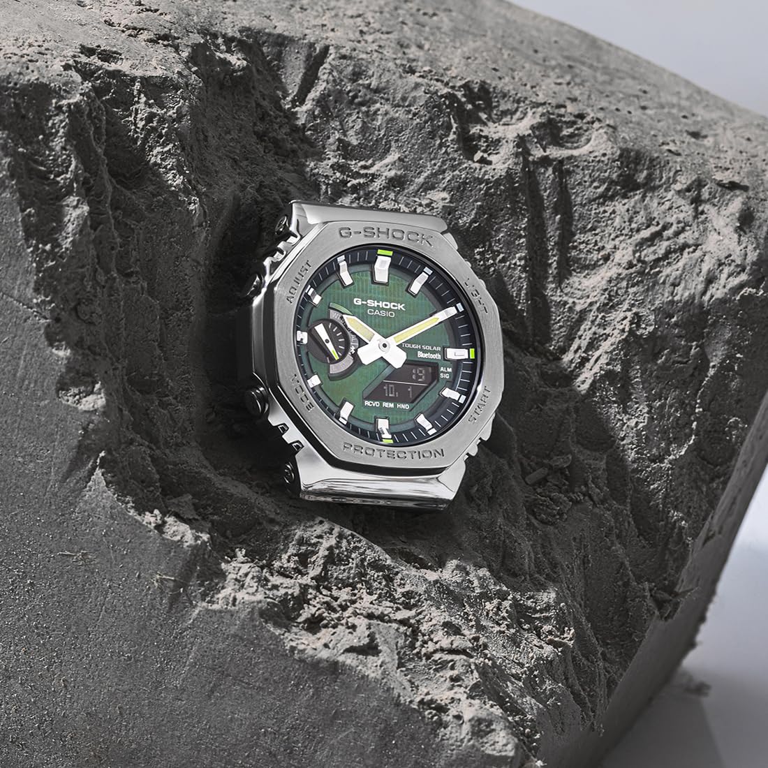 Casio G-Shock GBM-2100A-1A3DR Bluetooth Analog-Digital Green Dial Men