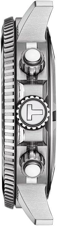 Tissot Chronograph Silver Strap Men's Wrist Watch