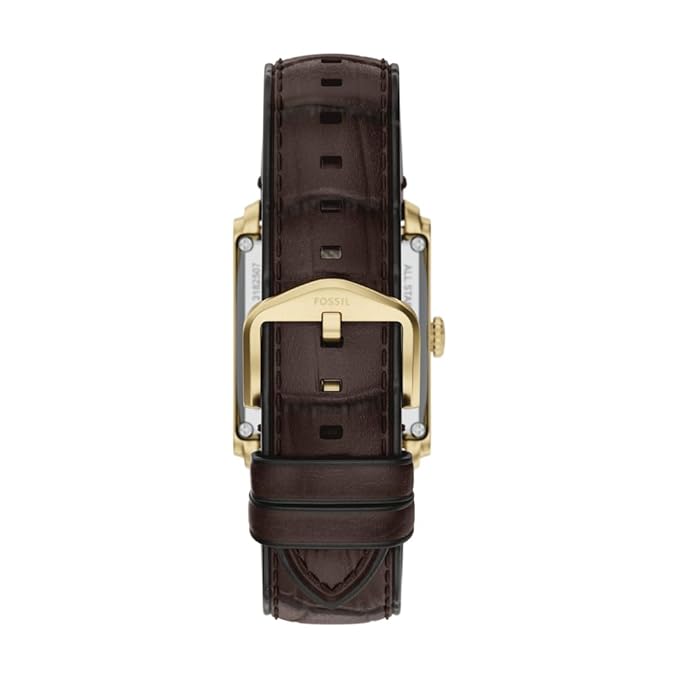 Fossil Carraway Brown Automatic Leather Watch