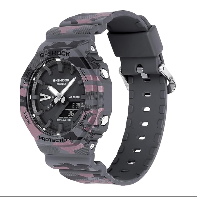 Casio G-Shock GA-2100CM-8ADR Analog-Digital Camouflage Watch Men