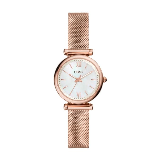 Fossil Carlie Analog White Dial Women's Watch