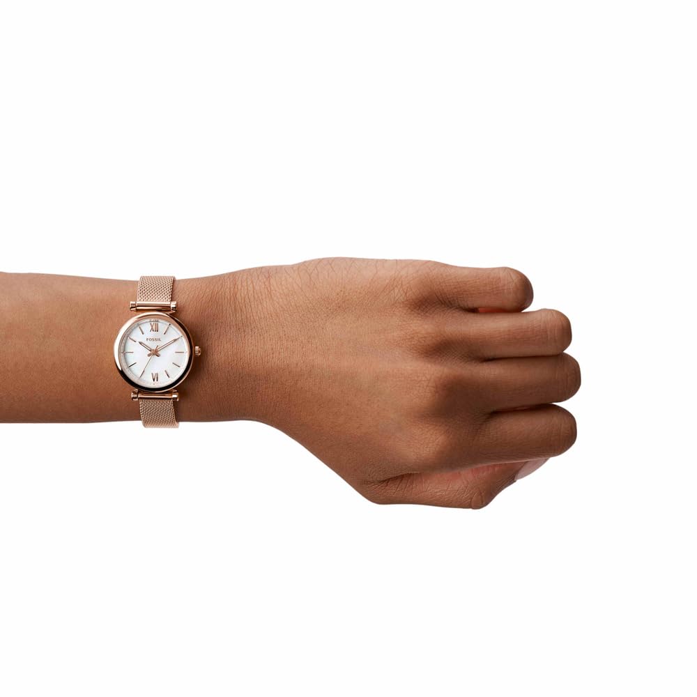 Fossil Carlie Analog White Dial Women's Watch