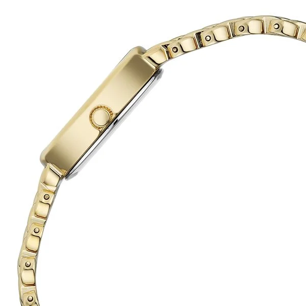 Titan Raga Spotlight Quartz Analog Blue Dial Golden Metal Strap Watch For Women
