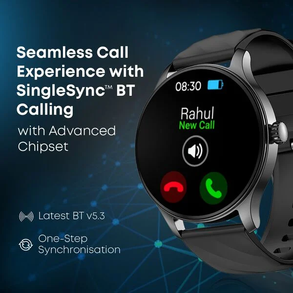 Fastrack Jupiter R1 With 3.50 cm, Fast Charge, 100+ Sports Mode, IP68, AI Voice Assistant, Fashion Smartwatch