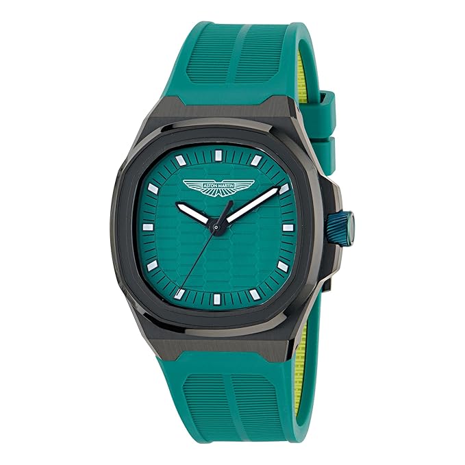 Aston Martin Lagunda Square 40mm Green Dial Analog Men Watch