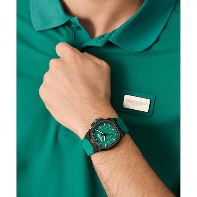 Aston Martin Lagunda Square 40mm Green Dial Analog Men Watch