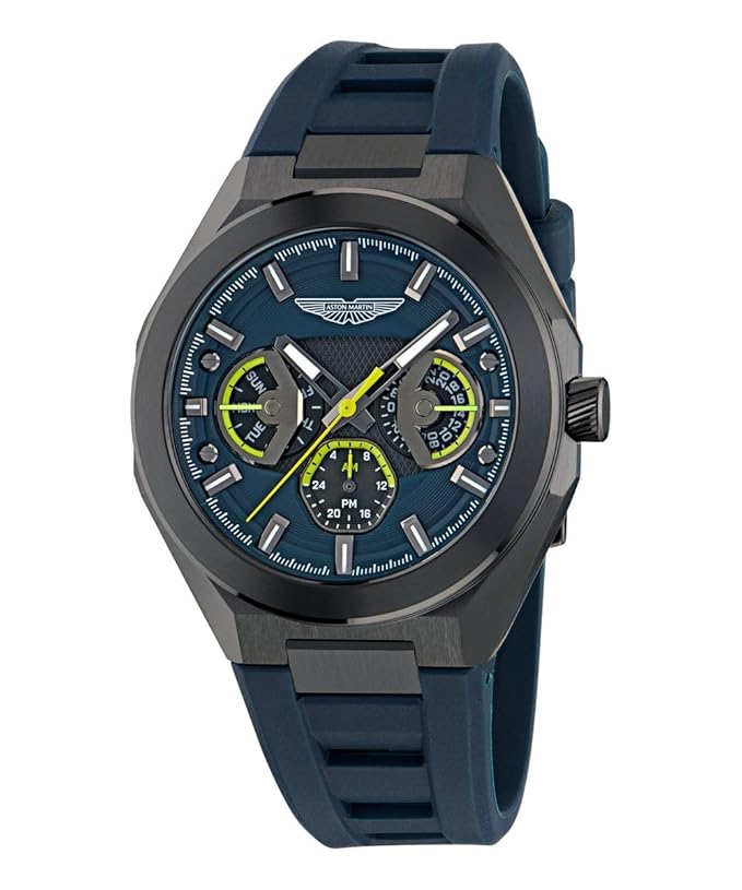 Aston Martin Lagunda Octogonal 42mm Blue Dial Analog Men Watch