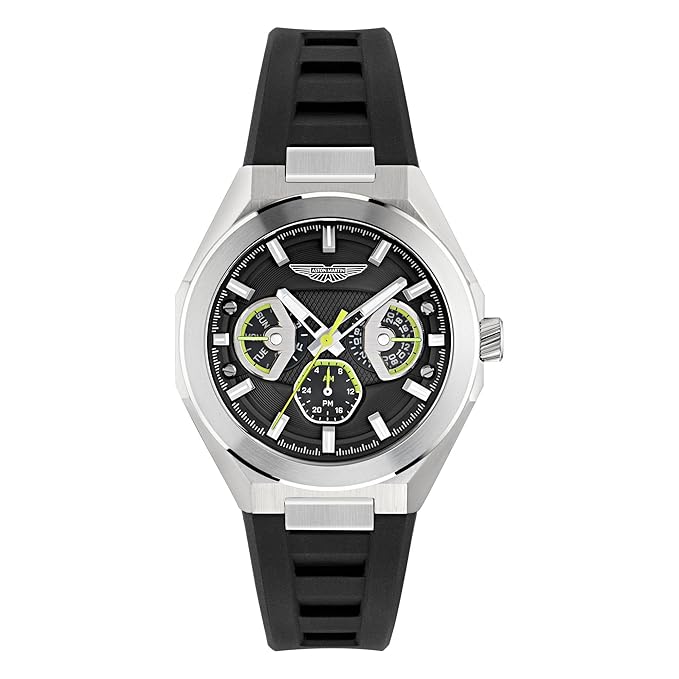 Aston Martin Lagunda Octogonal 42mm Black Dial Analog Men Watch