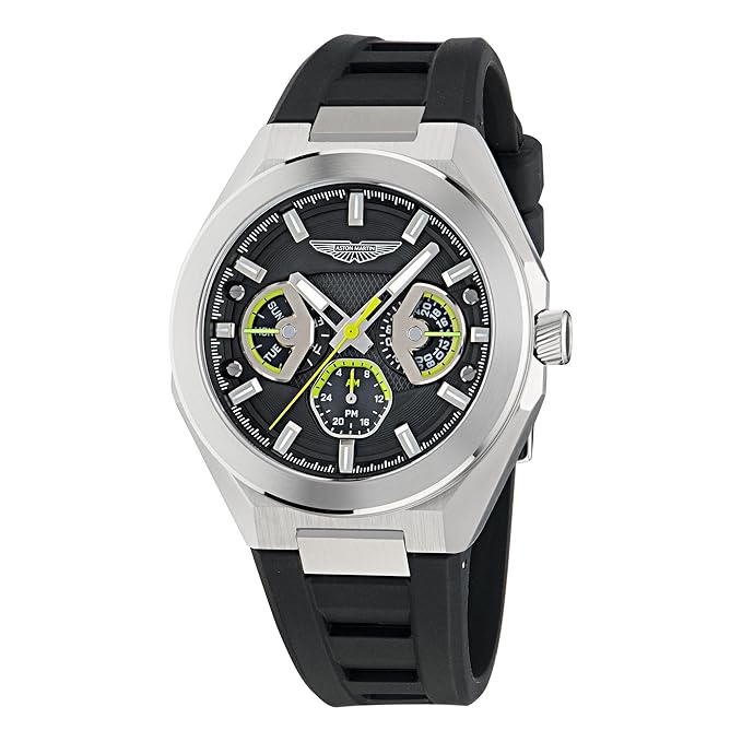 Aston Martin Lagunda Octogonal 42mm Black Dial Analog Men Watch