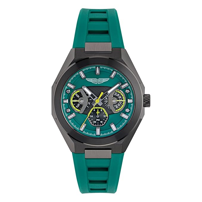 Aston Martin Lagunda Octogonal 42mm Green Dial Analog Men Watch