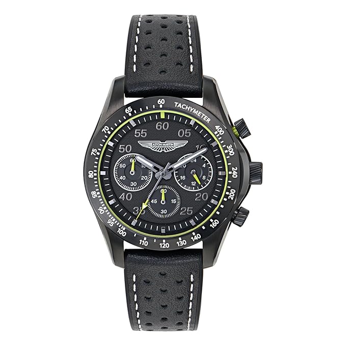 Aston Martin Lagunda Round 42mm Black Dial Analog Men Watch