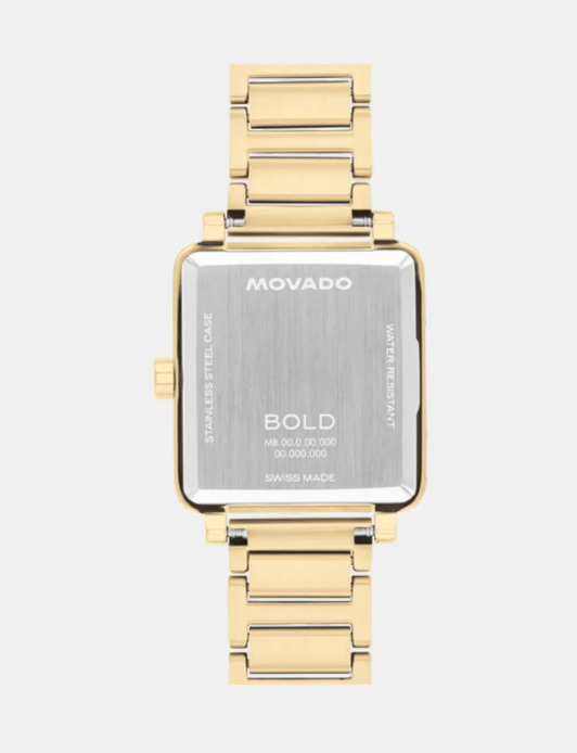 Movado Bold Women Quartz White Dial Analog Stainless Steel Watch
