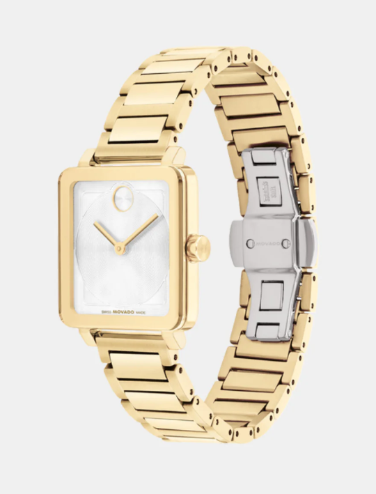 Movado Bold Women Quartz White Dial Analog Stainless Steel Watch