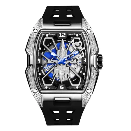 HANBORO Fighter Series Men's Automatic Mechanical Watch Luminous Waterproof Trend Watch