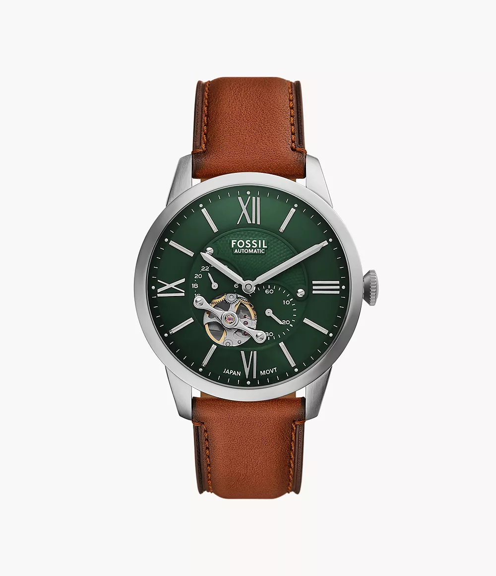 Townsman Automatic Brown Leather Watch