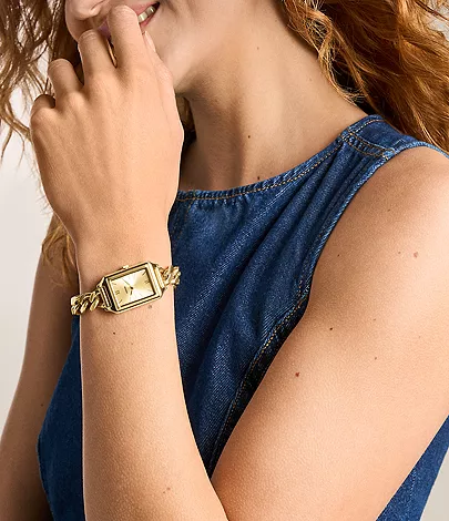 Raquel Three-Hand Gold-Tone Stainless Steel Watch
