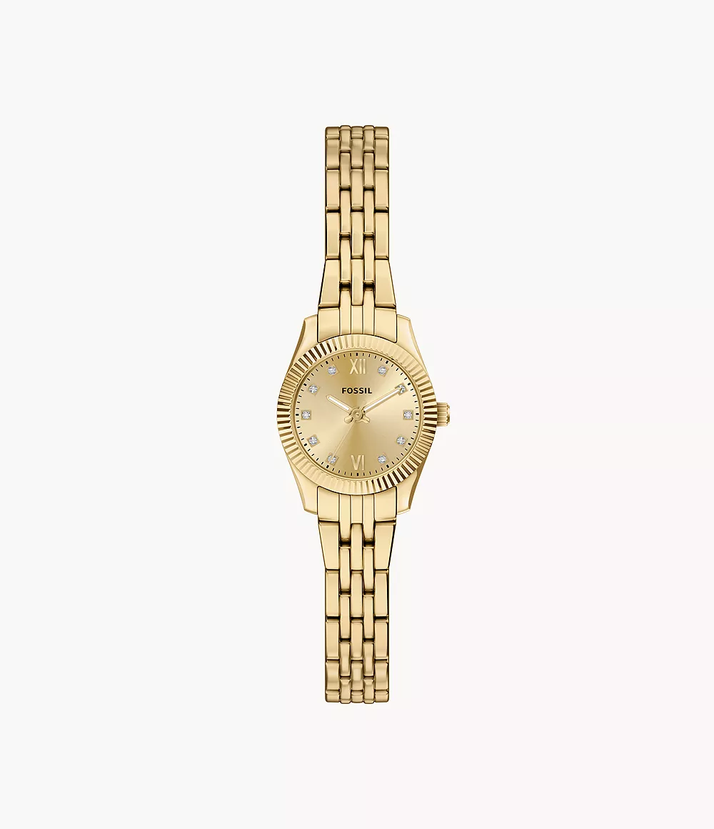 Scarlette Mini Three-Hand Gold-Tone Stainless Steel Watch