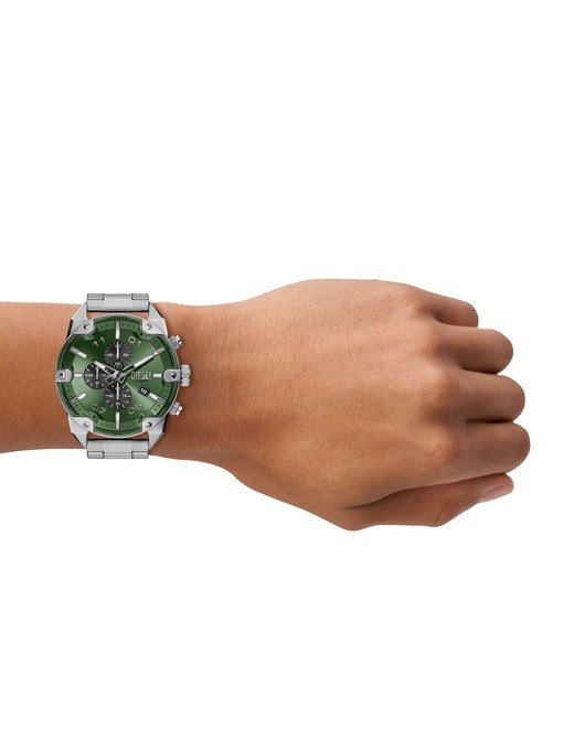 Diesel Spiked Silver Watch