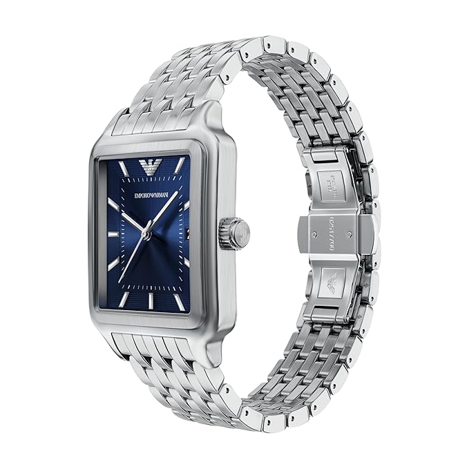 Emporio Armani Silver Quartz Stainless Steel Watch