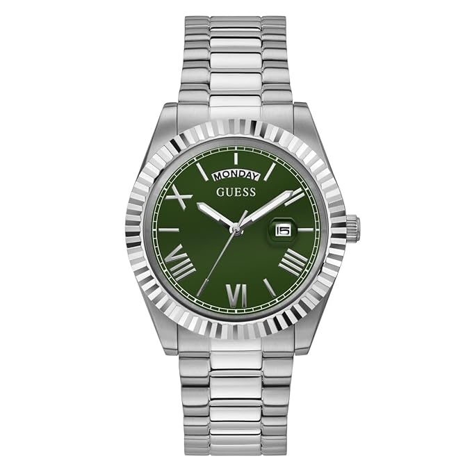 GUESS Men Round Dial Analogue & Water Resistant Man's Wrist Watches