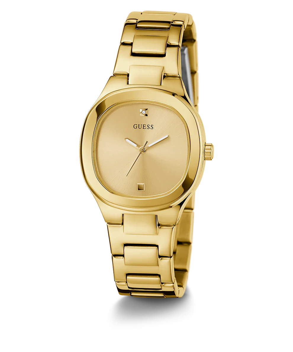 GUESS Ladies Gold Tone Analog Watch