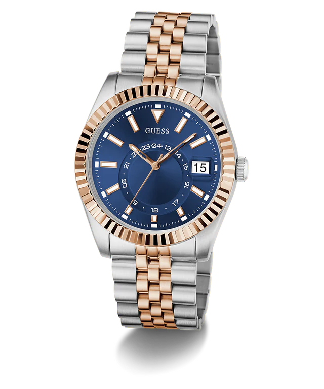 GUESS Mens Jaden 2-Tone Multi-function Date Watch