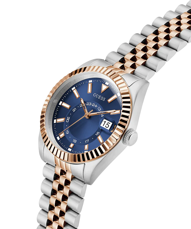 GUESS Mens Jaden 2-Tone Multi-function Date Watch