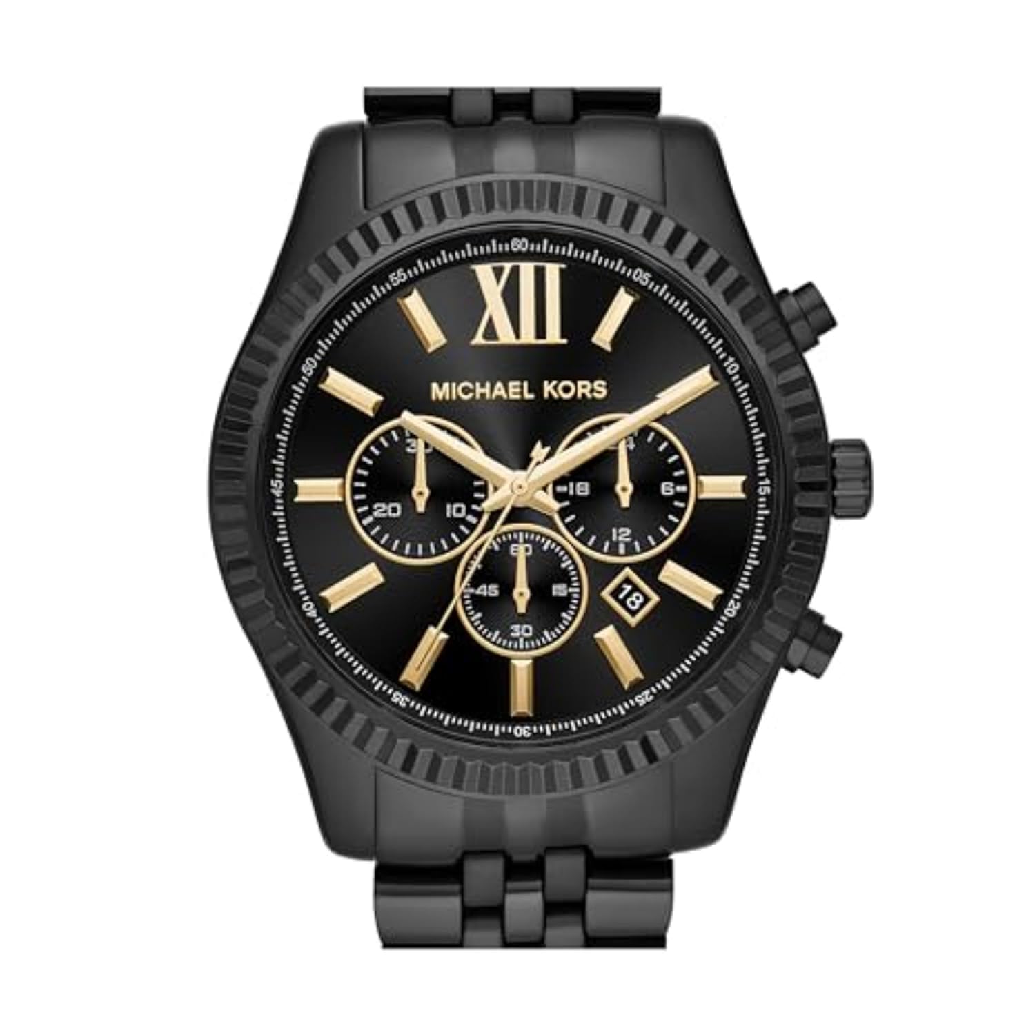 Michael Kors Lexington Analog Black Dial Men's Watch
