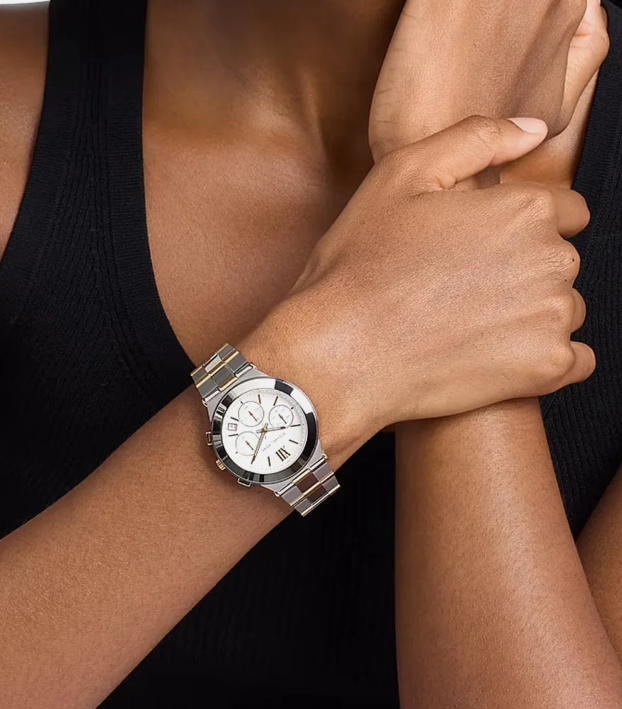 Michael Kors Billie Women Quartz Silver Dial Chronograph Stainless Steel Watch