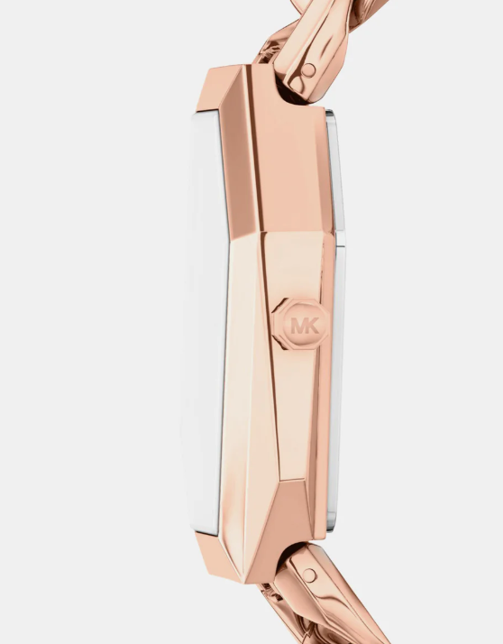 Michael Kors Women Quartz Rose Gold Dial Analog Stainless Steel Watch