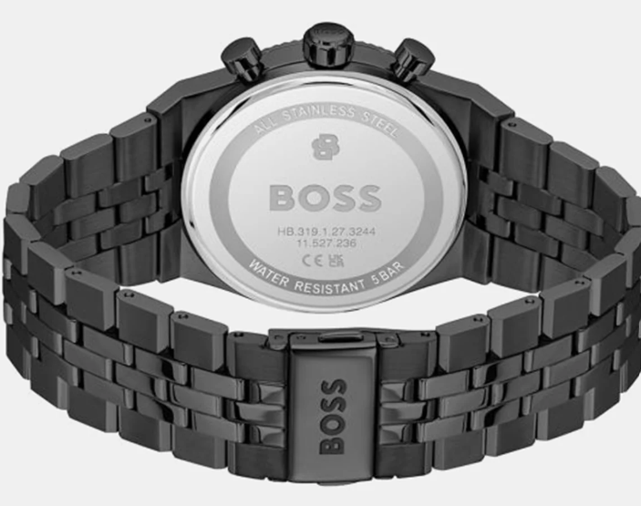 Boss Candor Men Quartz Green Dial Chronograph Stainless Steel Watch