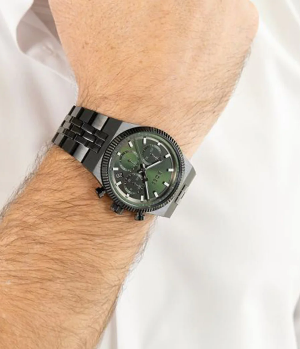 Boss Candor Men Quartz Green Dial Chronograph Stainless Steel Watch