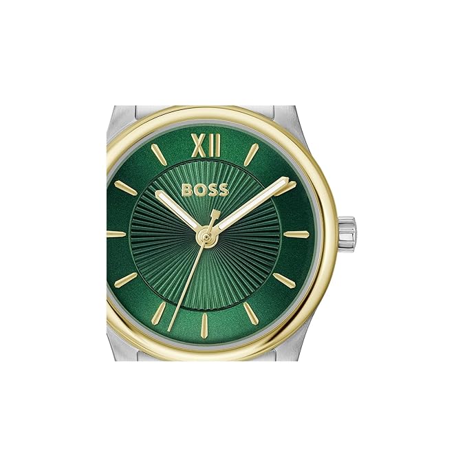 Boss Graceful Mina Qtz Basic Slim Green Round Dial Women's Watch