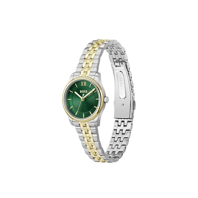 Boss Graceful Mina Qtz Basic Slim Green Round Dial Women's Watch
