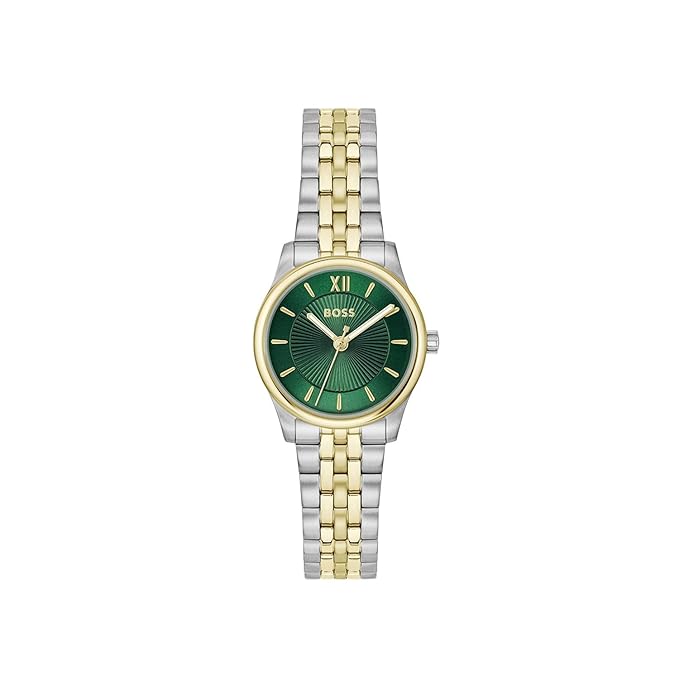 Boss Graceful Mina Qtz Basic Slim Green Round Dial Women's Watch