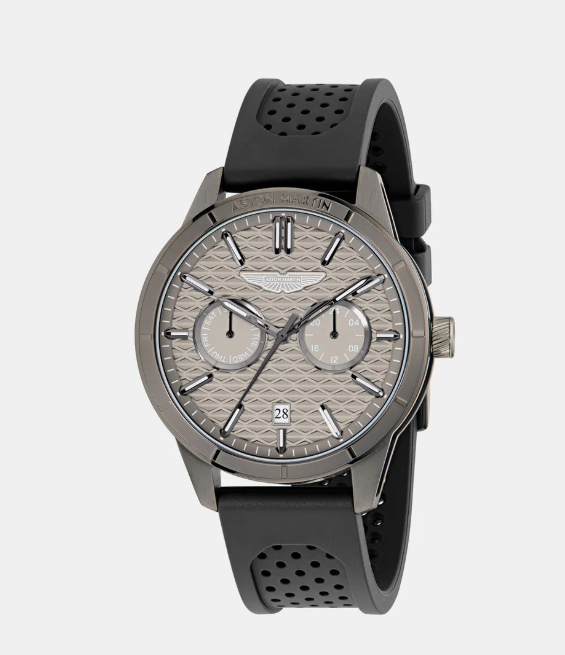 Men Quartz Gray Dial Analog Silicone Watch