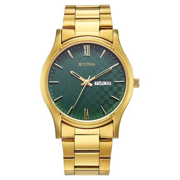 Titan Karishma Regal Classic Day-Date Men's Dress Watch