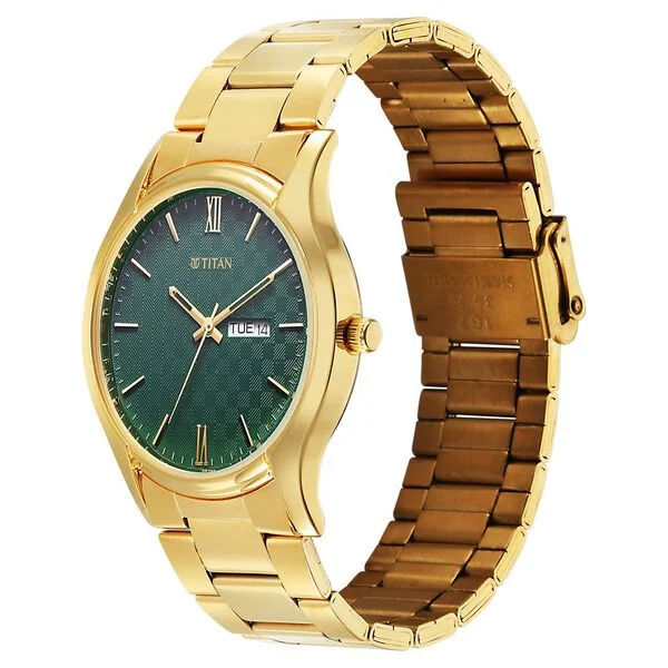 Titan Karishma Regal Classic Day-Date Men's Dress Watch