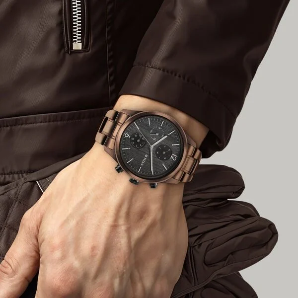 Titan Neo SplashBlack Dial Quartz Multifunction Stainless Steel Strap watch for Men