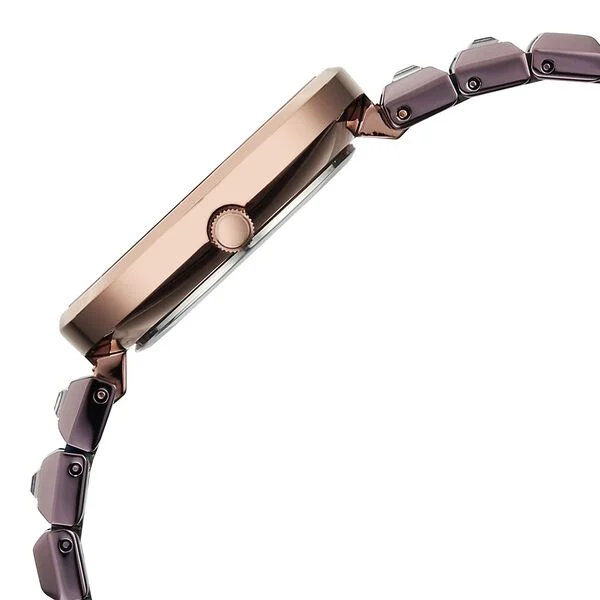 Titan Raga Contempore Quartz Analog Brown Dial Metal Strap Watch For Women